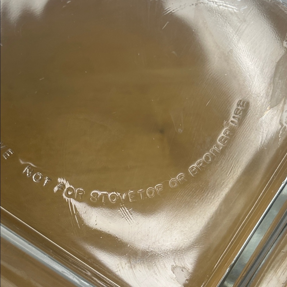 Pyrex 🍔 Clear Oval Glass Dual-Compartment Divided Cooking, Baking, Storage Dish - Picture 6 of 12